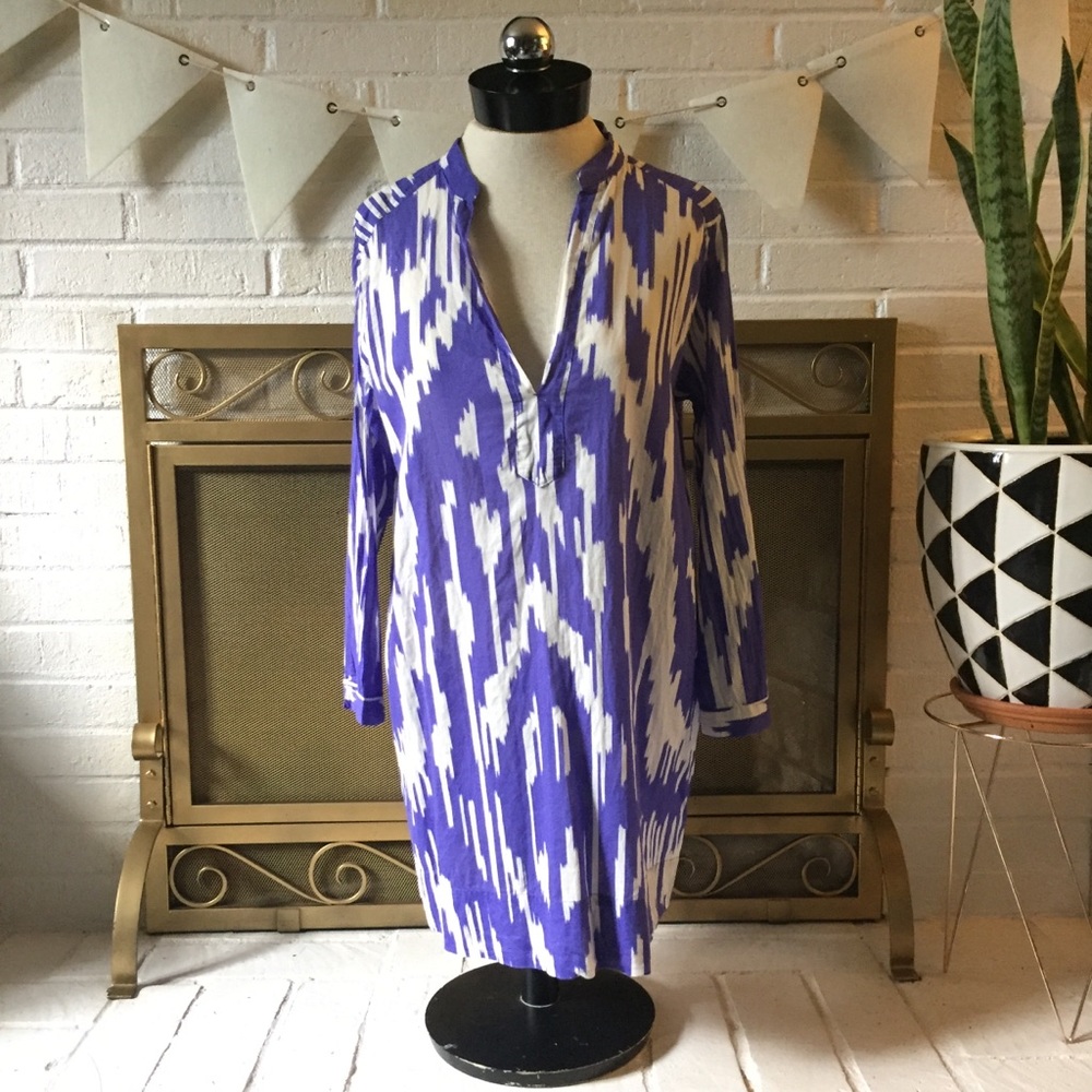 J. Crew ikat tunic / coverup